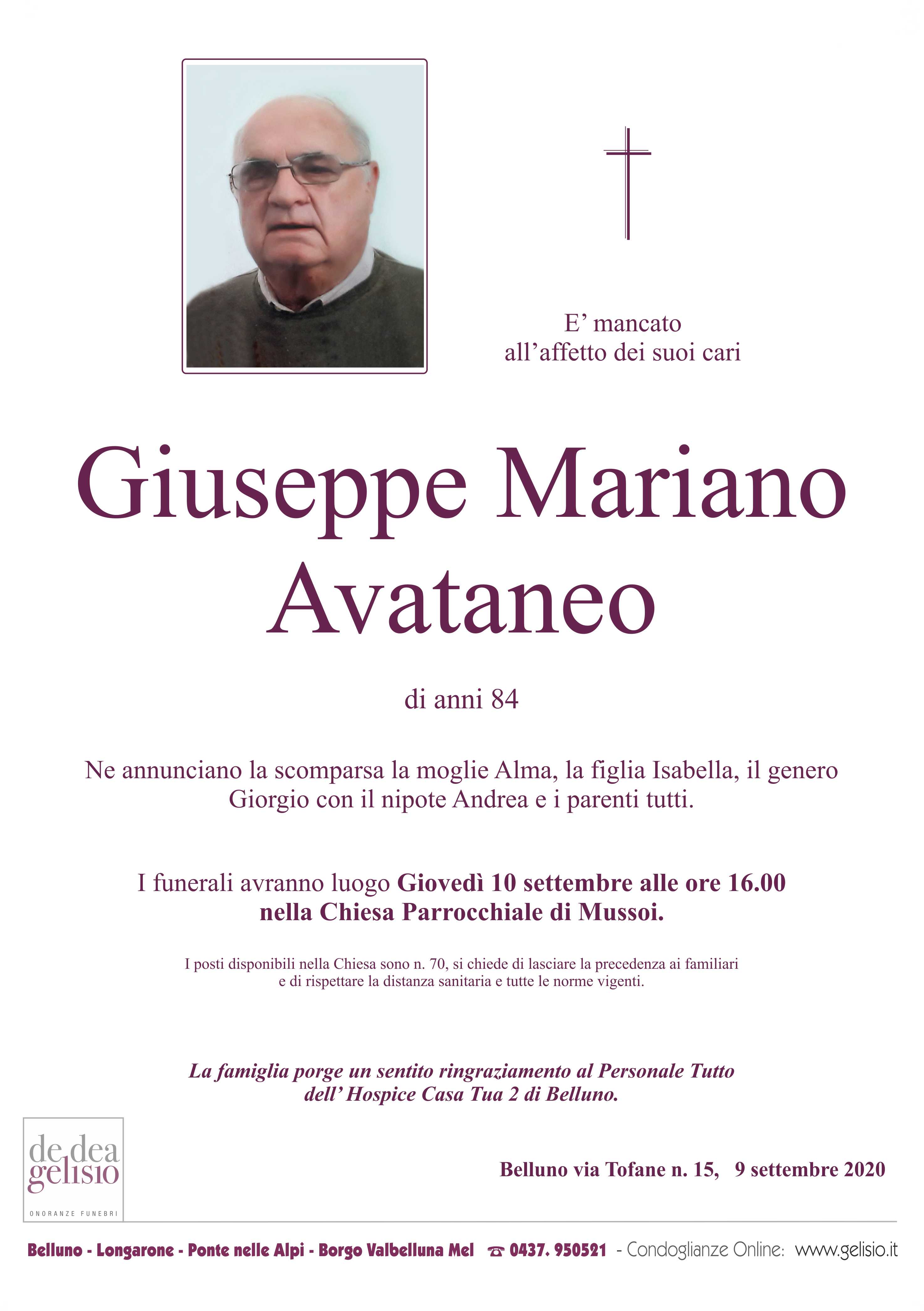 Avataneo Giuseppe Mariano