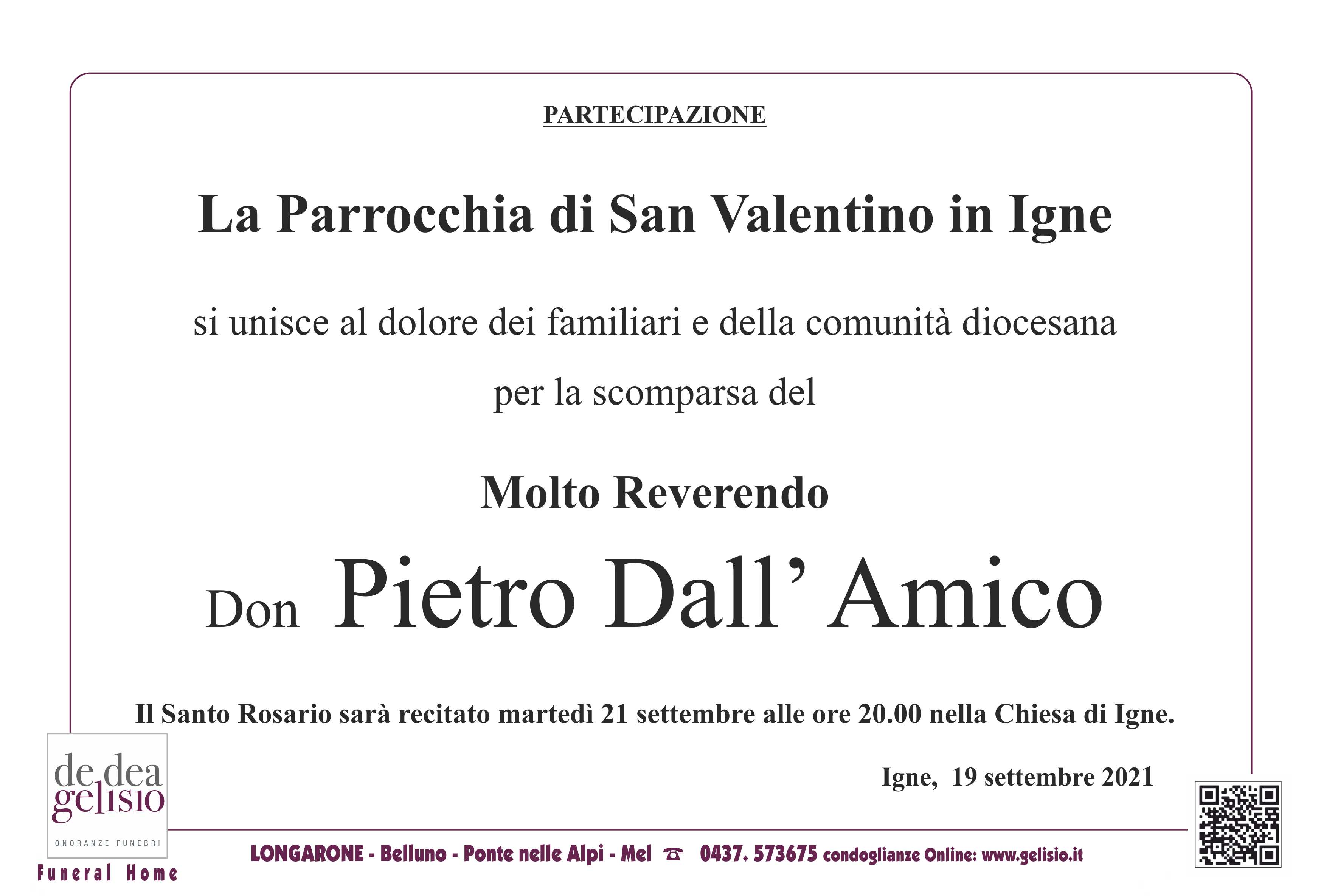 Don Pietro Dall Amico partecipazione Igne